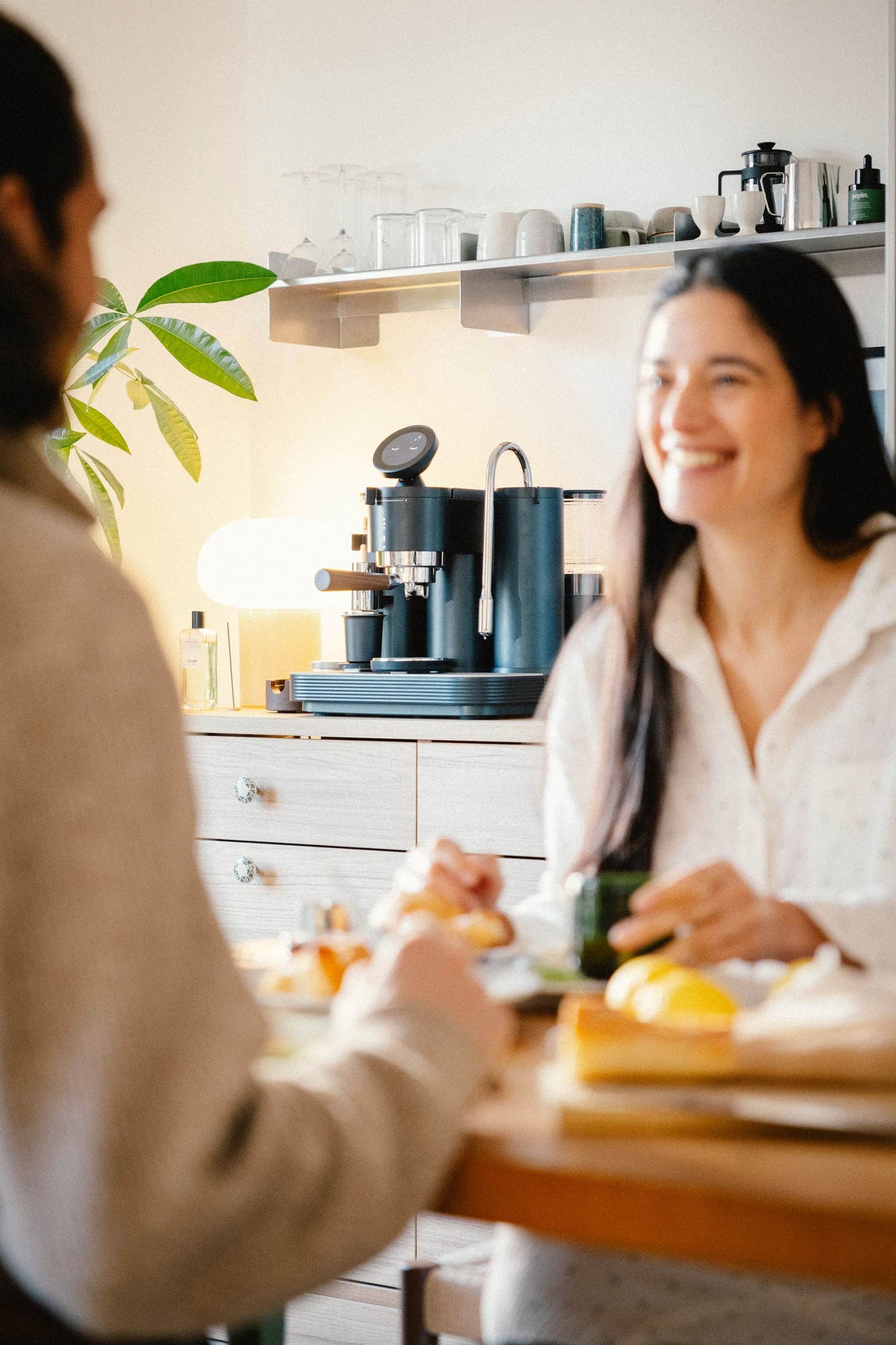 Meraki Espressomaschine im Home-Barista-Setup