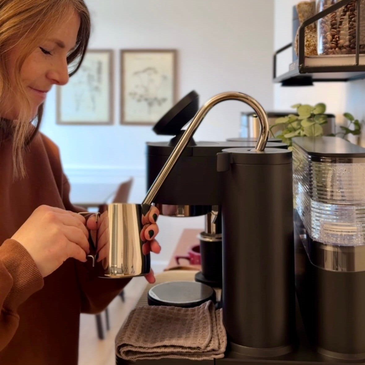 Meraki Espressomaschine im Zuhause